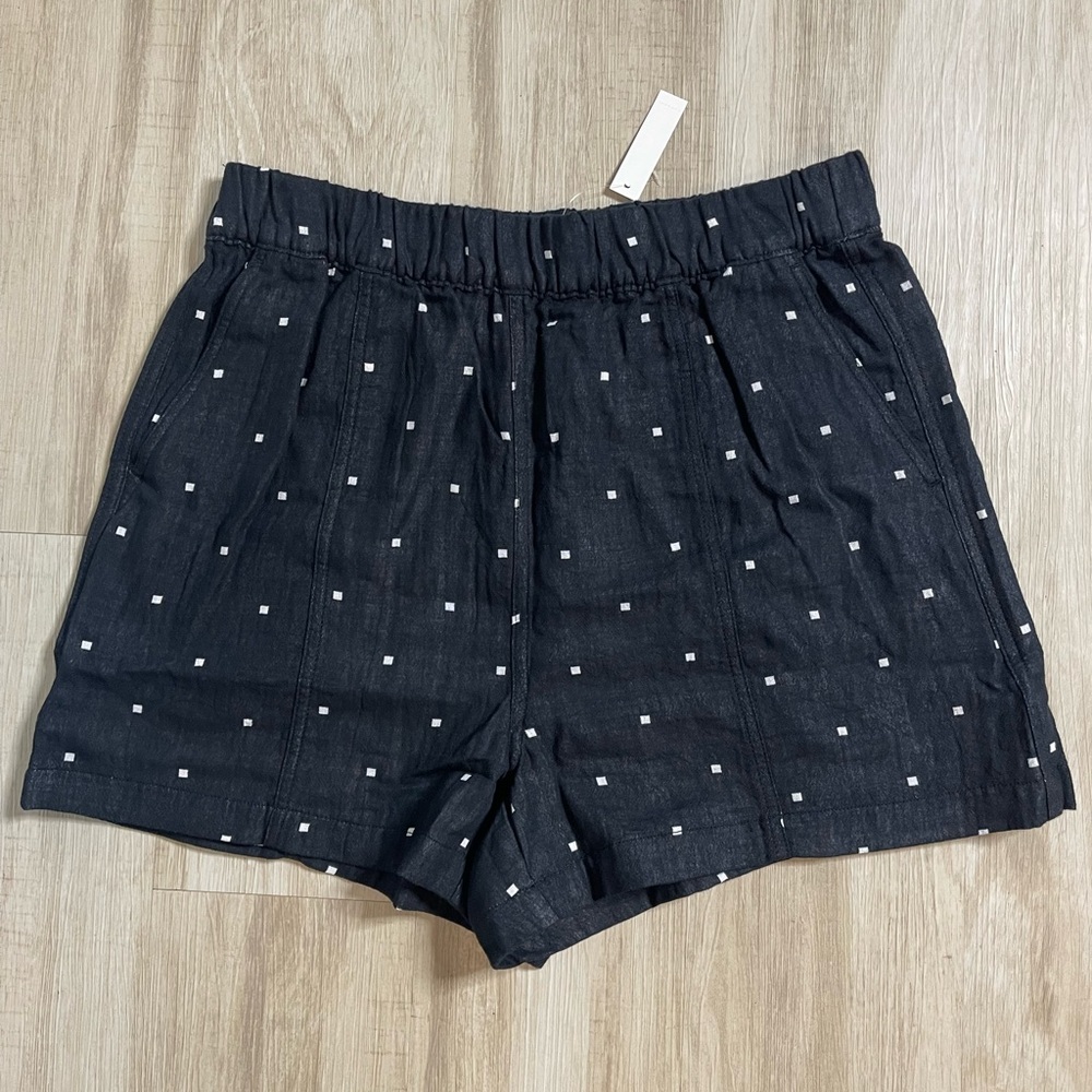 Madewell Jacquard Easy Pull-On Shorts in Square Spot
